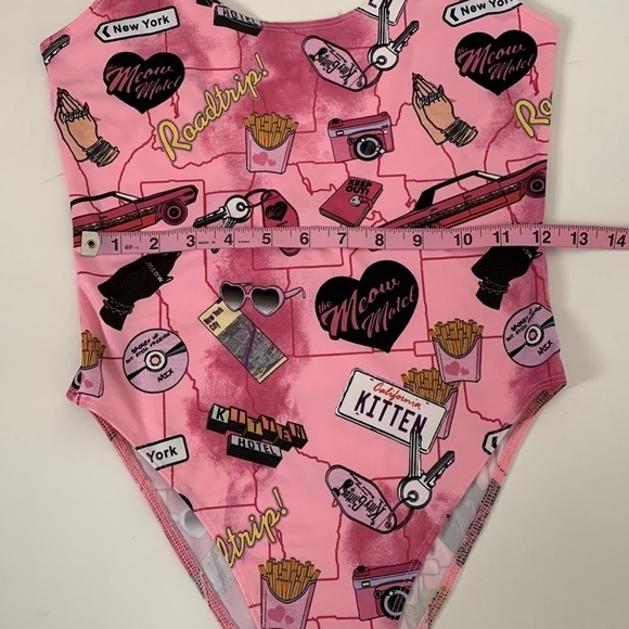 Pink One Piece Swimsuit - Picture 8 of 9